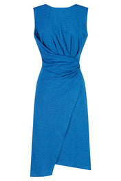 Abito lurex in jersey drappeggiato