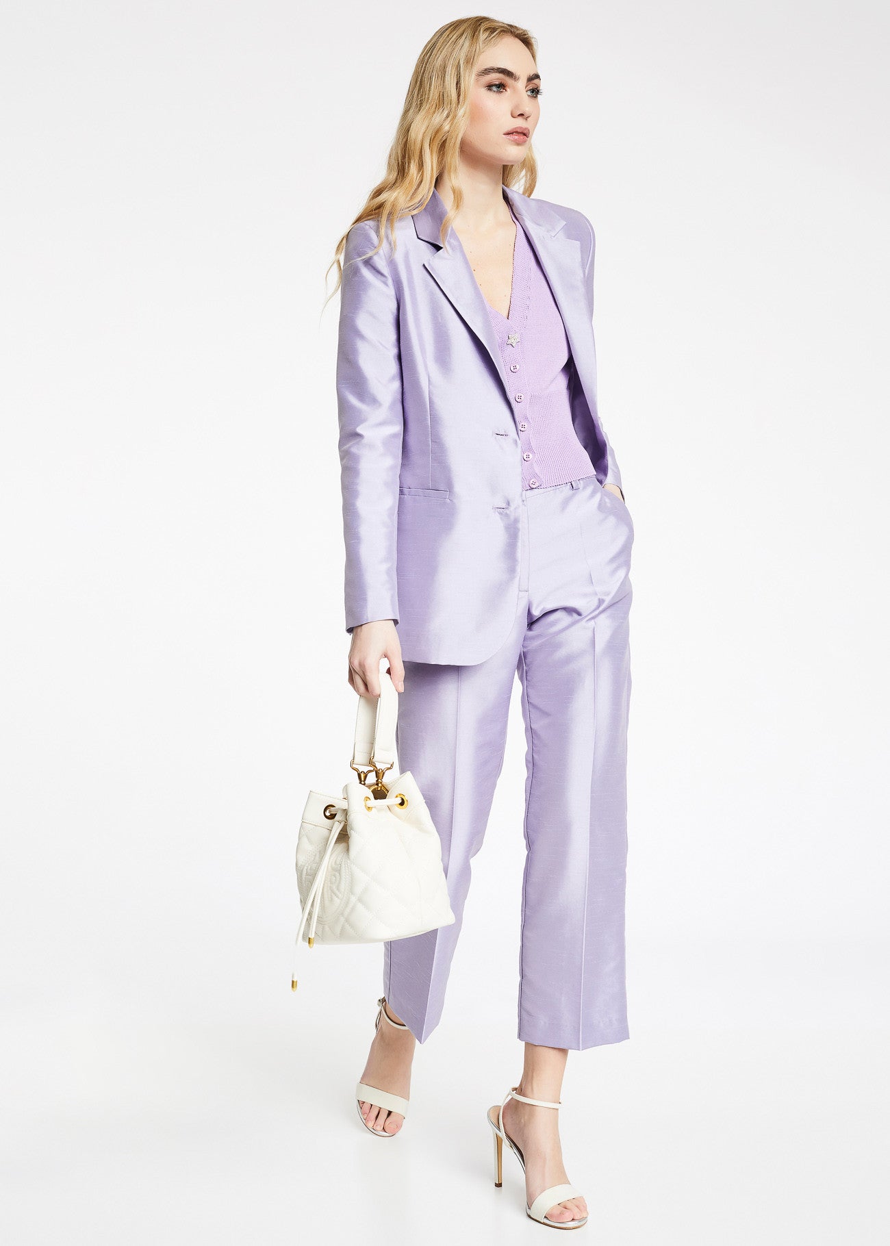 Blazer in shantung