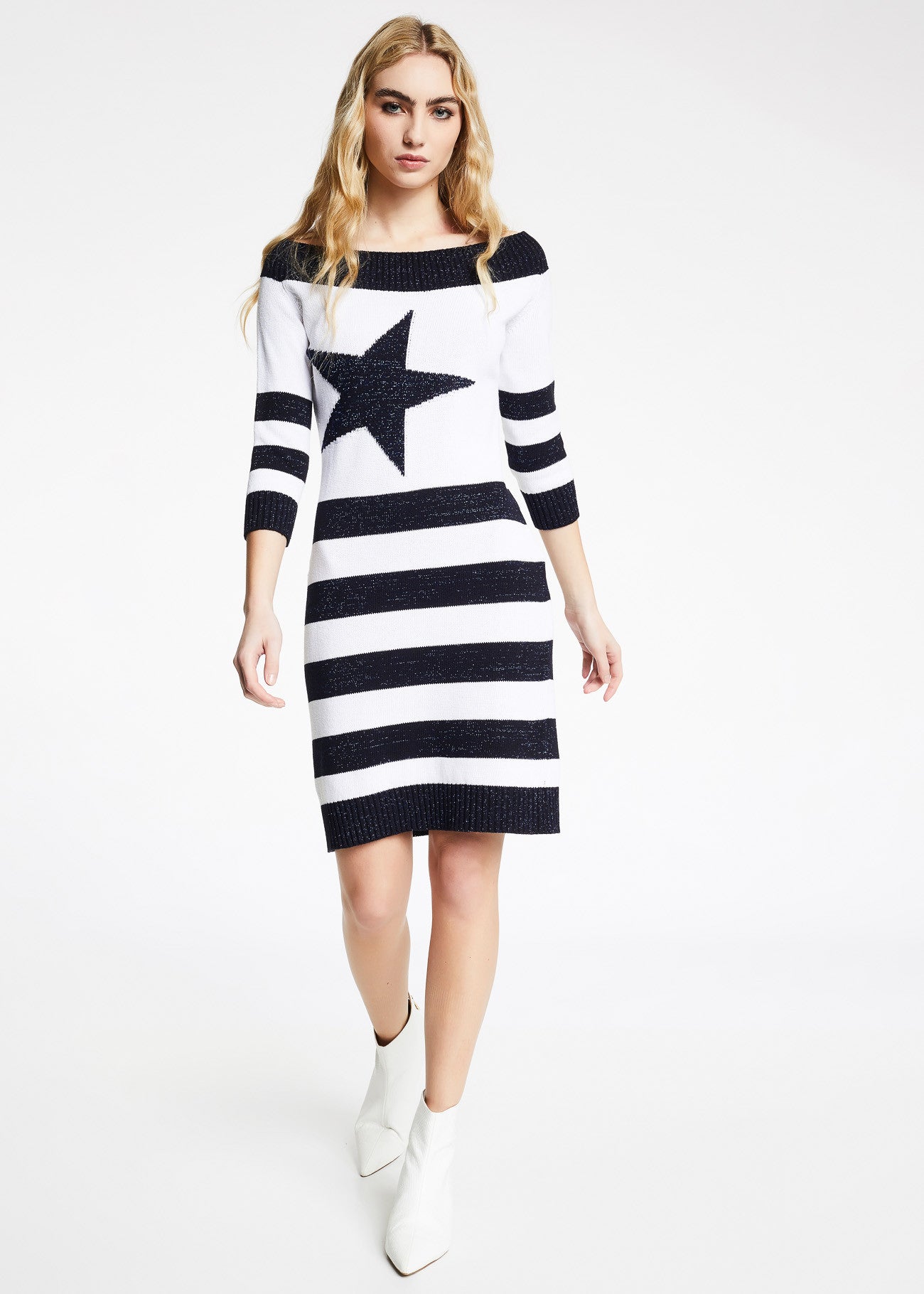 Abito a righe in maglia