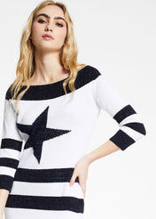 Abito a righe in maglia