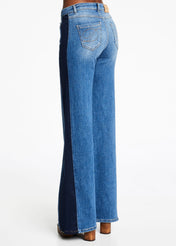 Jeans con banda laterale