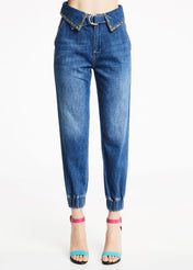 Jeans con borchie