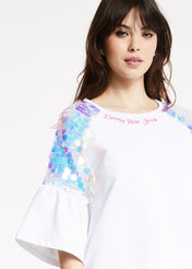 Felpa con paillettes