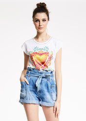 Tshirt con stampa multicolor
