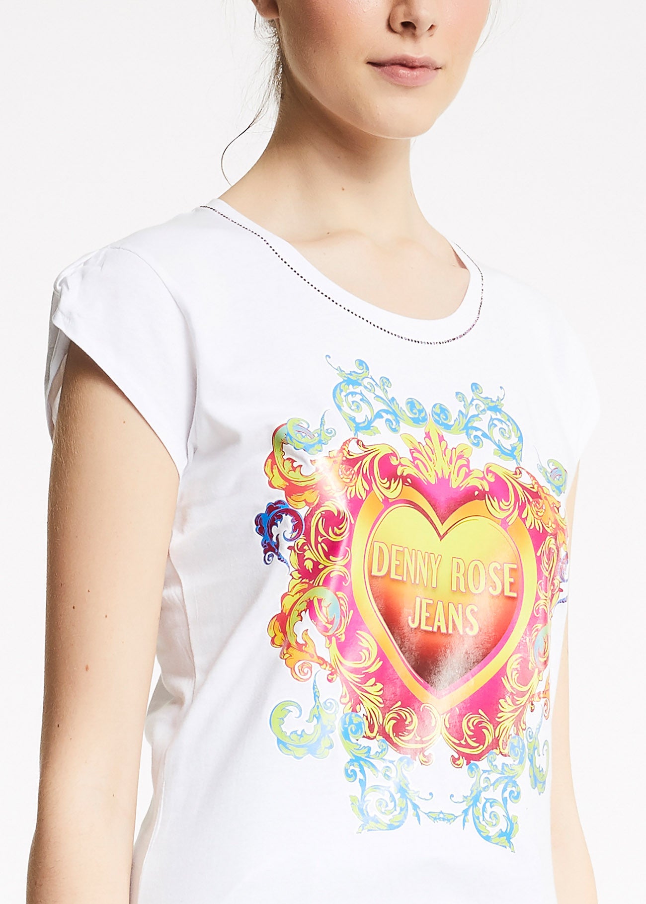 Tshirt con stampa multicolor