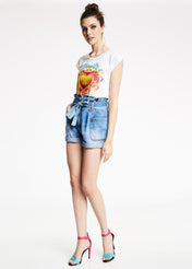 Tshirt con stampa multicolor