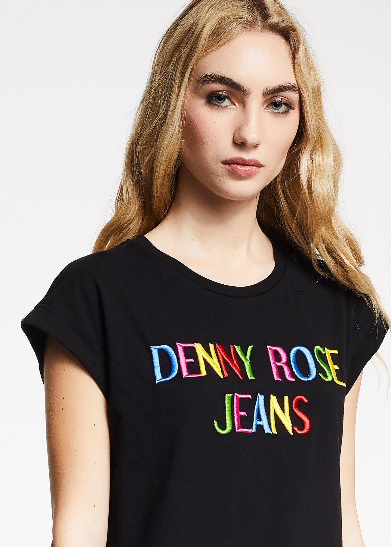 Tshirt con logo multicolor