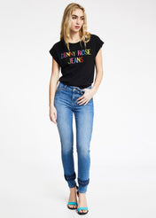 Tshirt con logo multicolor