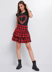 T-shirt con maniche a giro