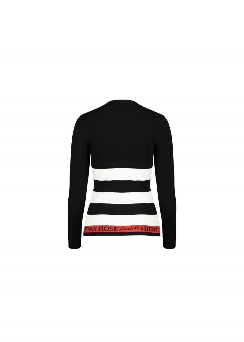 Maglia a righe con logo