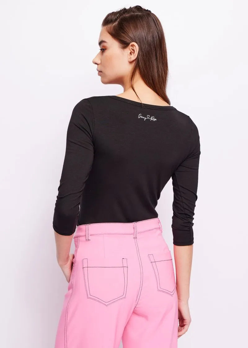 T-shirt con lacci