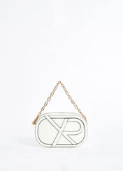 Crossbody in ecopelle con logo