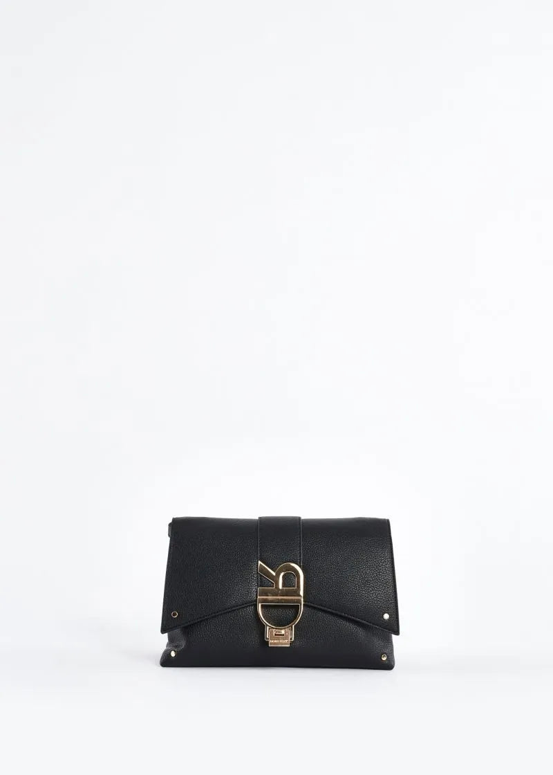 Crossbody in ecopelle con logo