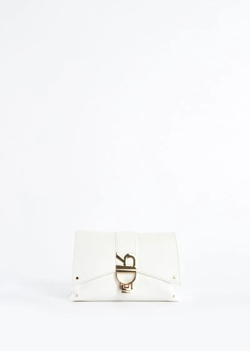 Crossbody in ecopelle con logo