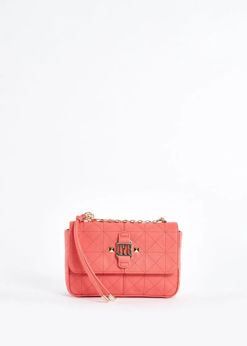 Crossbody in ecopelle trapuntata