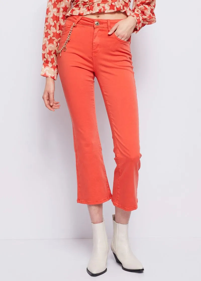 Jeans flaire cropped