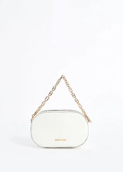 Crossbody in ecopelle con logo