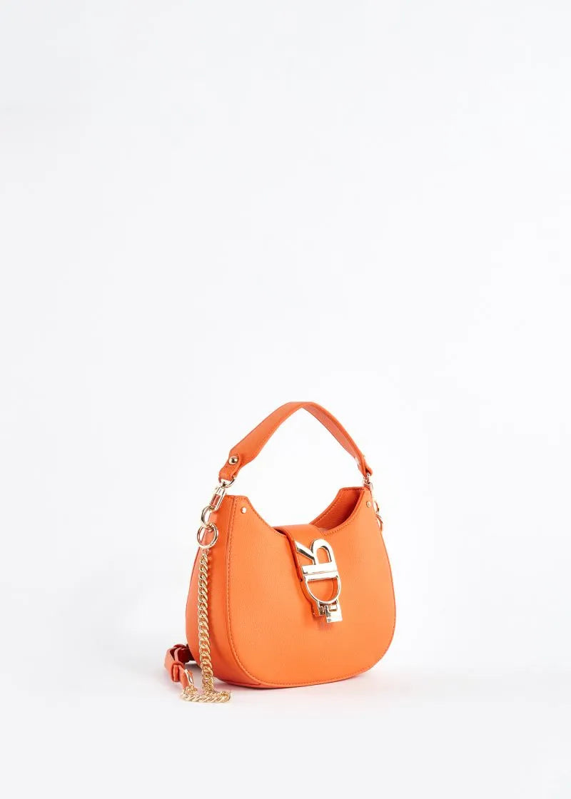 Crossbody in ecopelle con logo