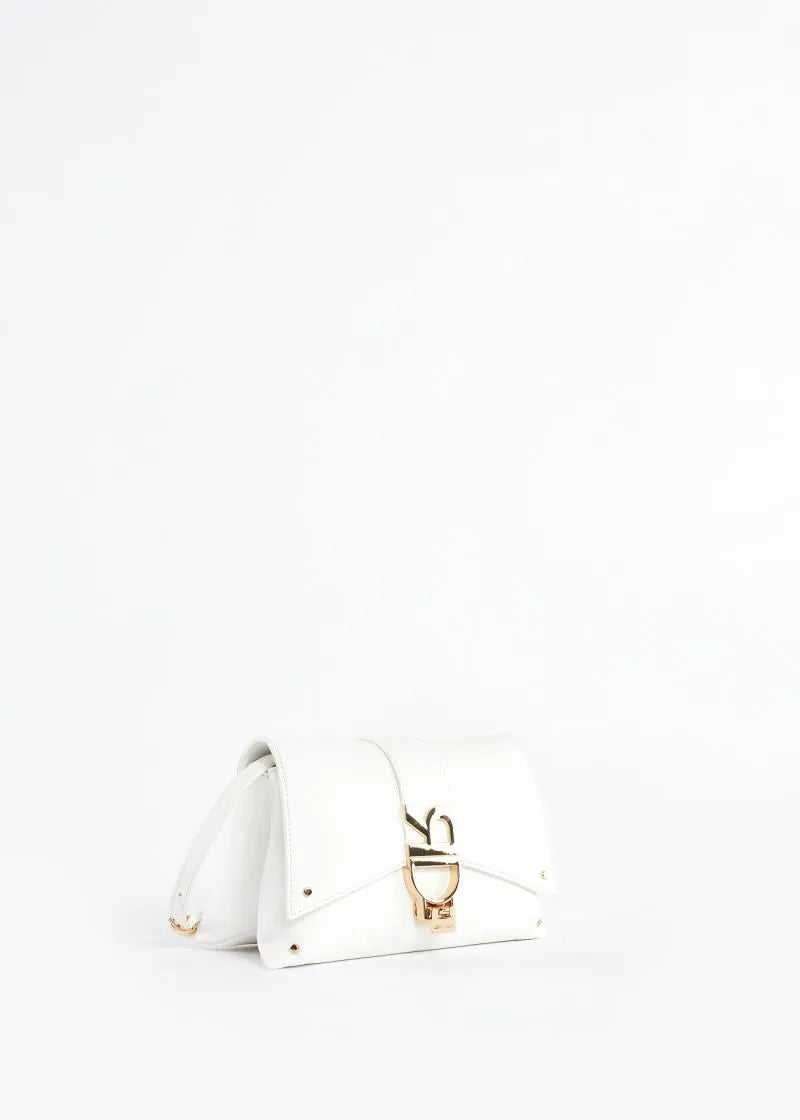 Crossbody in ecopelle con logo