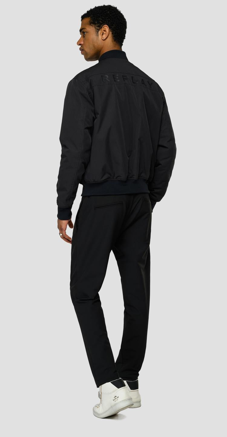 Bomber in cotone dobby