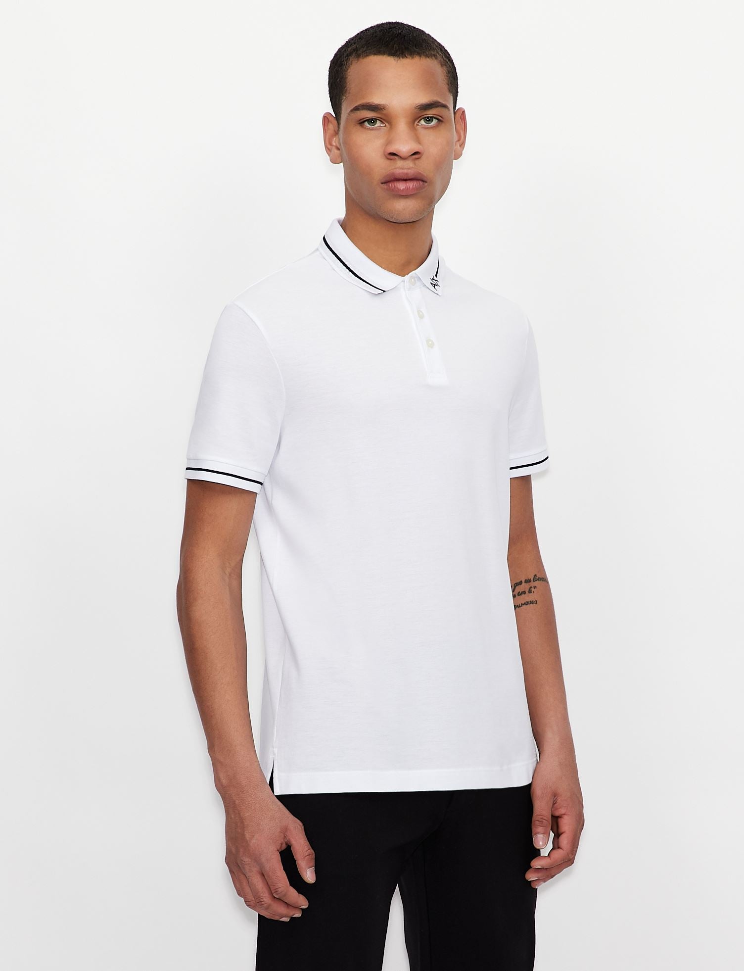 Polo in cotone bianca