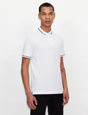 Polo in cotone bianca