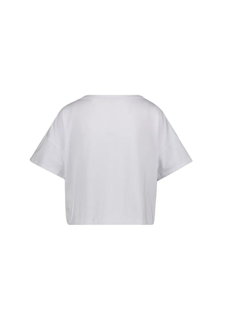 Tshirt cropped con stampa