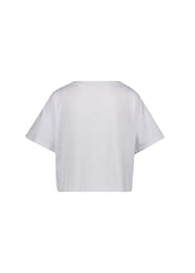 Tshirt cropped con stampa