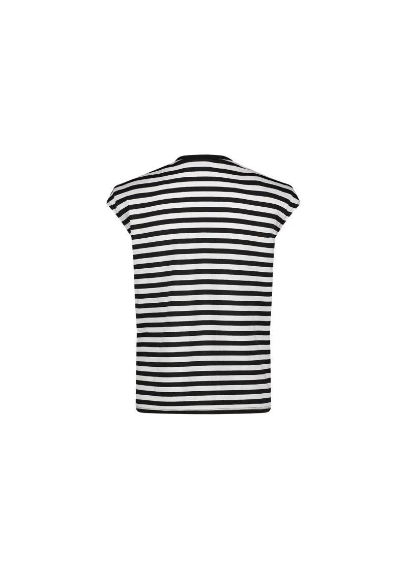 Tshirt a righe con stampa