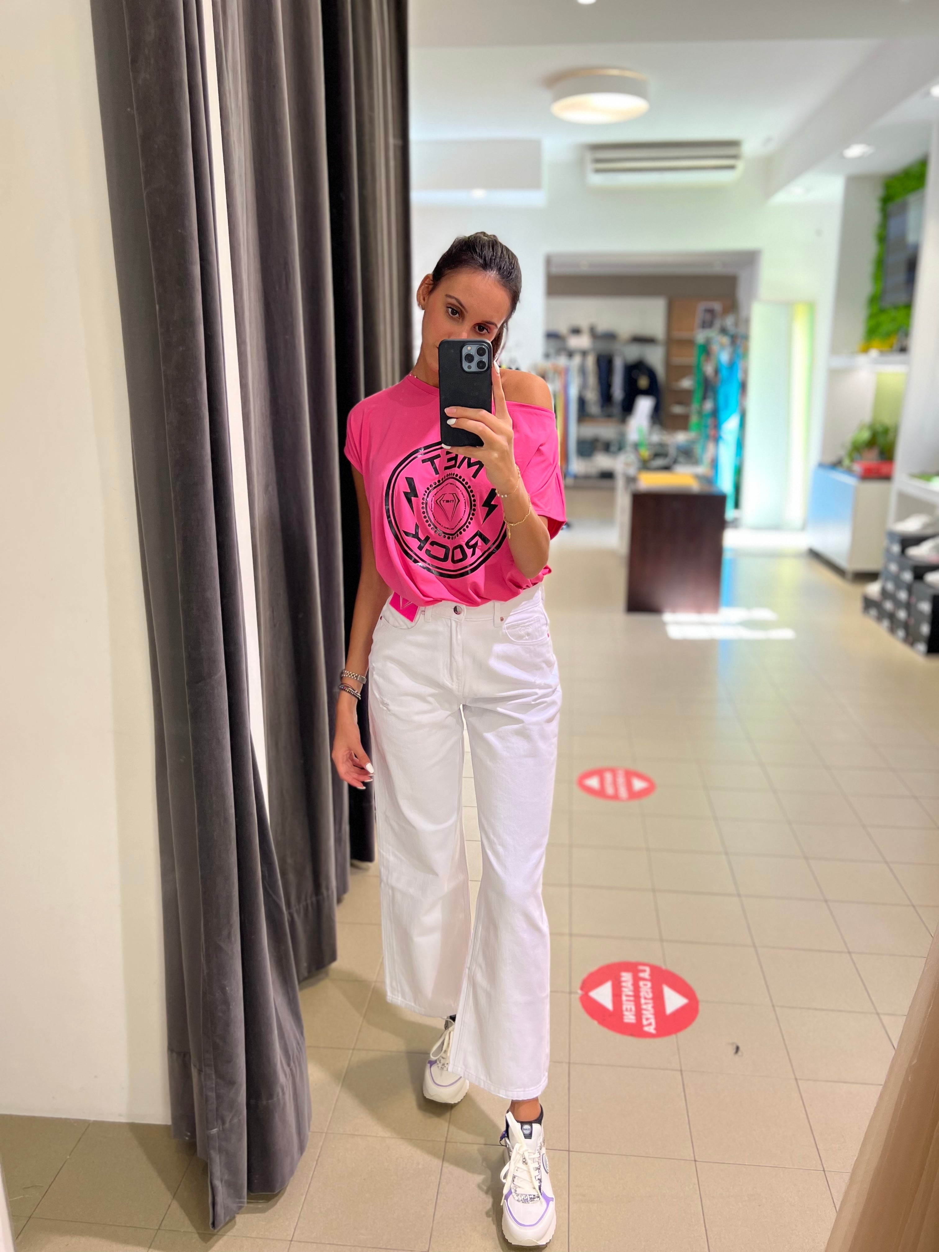 Jeans palazzo bianco