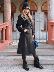 Cappotto con cintura