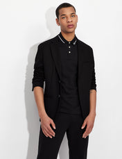 Polo in cotone nera