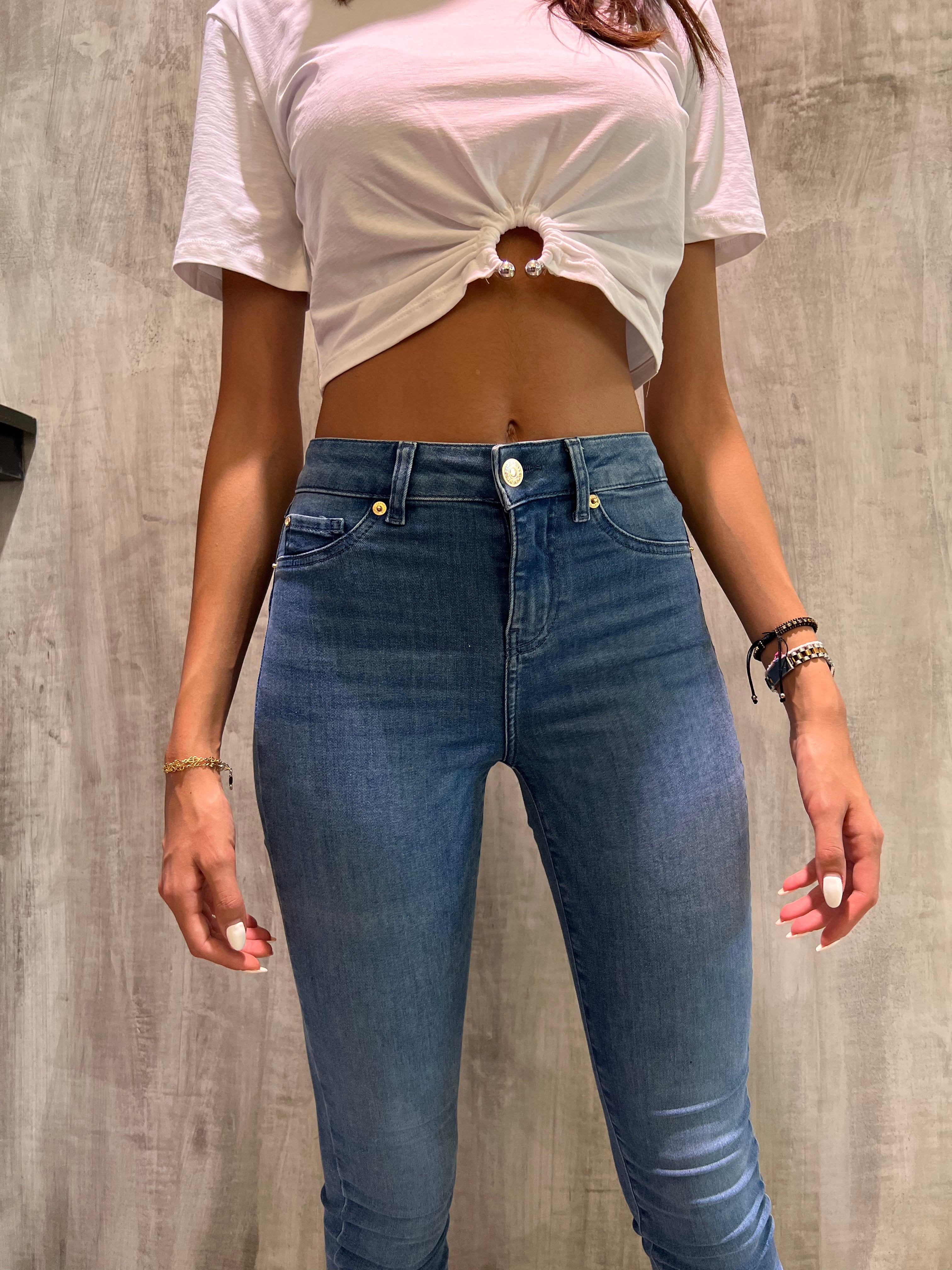 Jeggings a vita alta