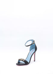 Sandalo in pelle nero