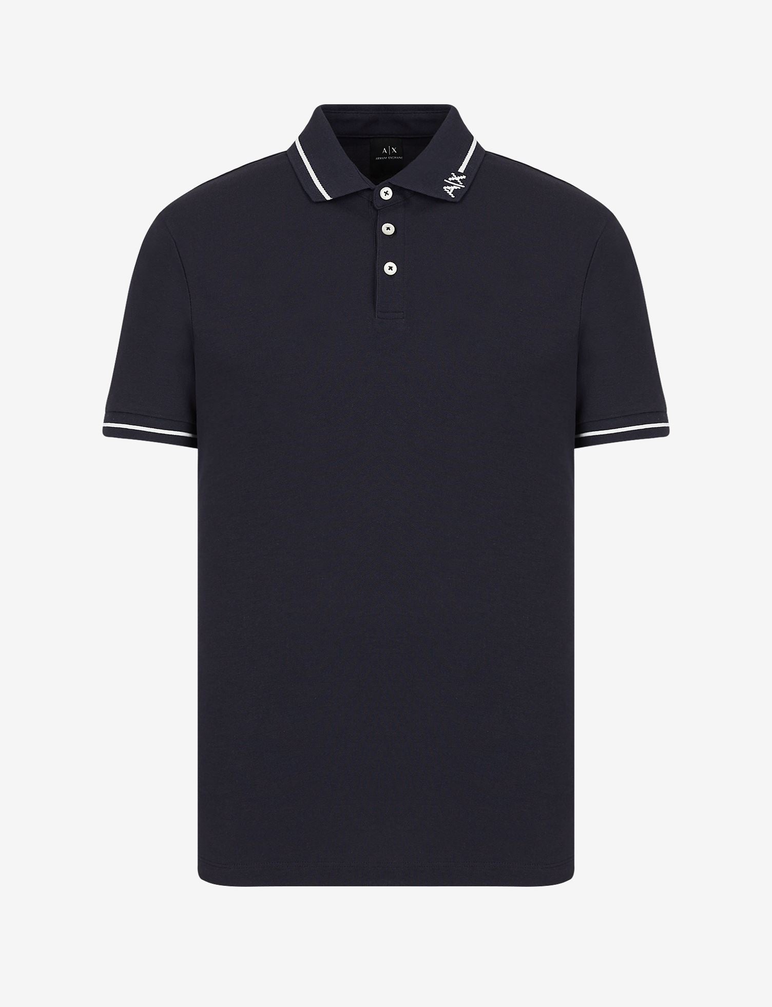 Polo in cotone blu