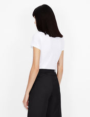 Tshirt bianca slim fit in cotone stretch