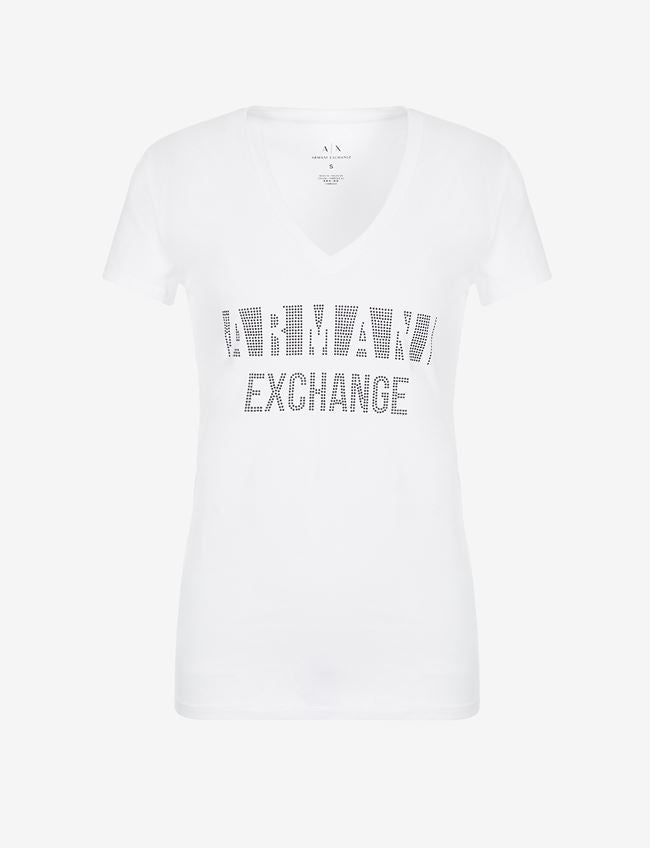 Tshirt bianca slim fit in cotone stretch
