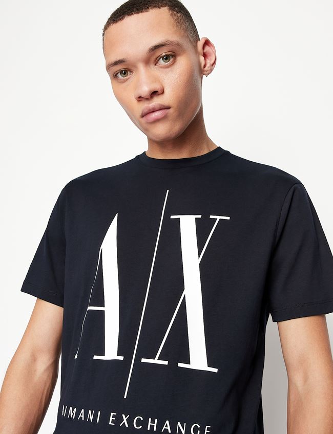 Tshirt con logo blu