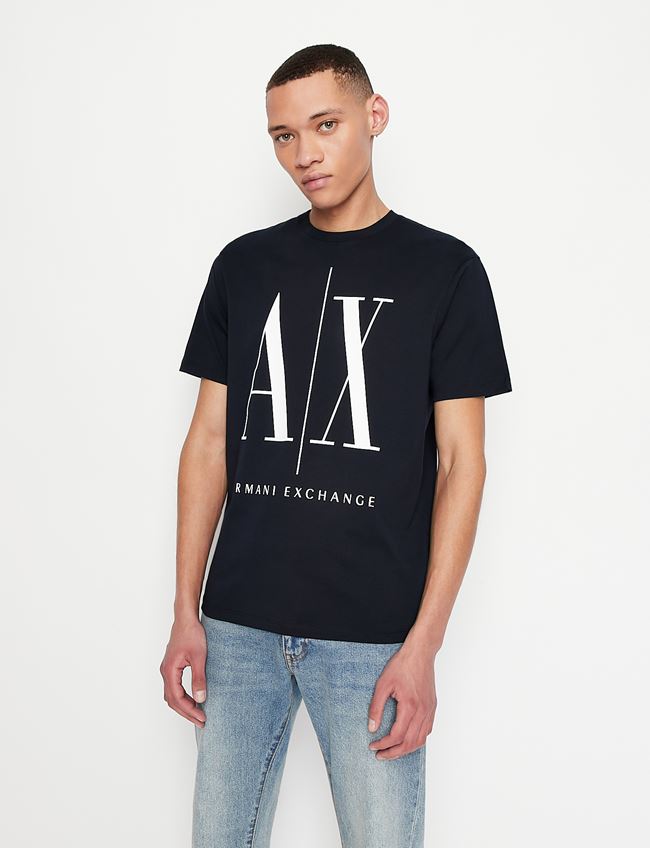 Tshirt con logo blu