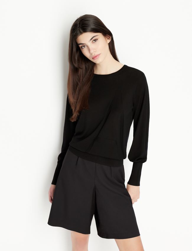 Maglione girocollo in Lana Merino