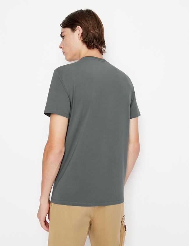 Tshirt grigia con stampa