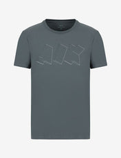 Tshirt grigia con stampa