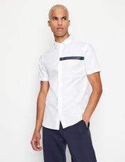 Camicia tinta unita manica corta