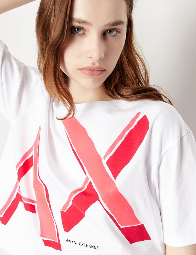 Tshirt cropped bianca