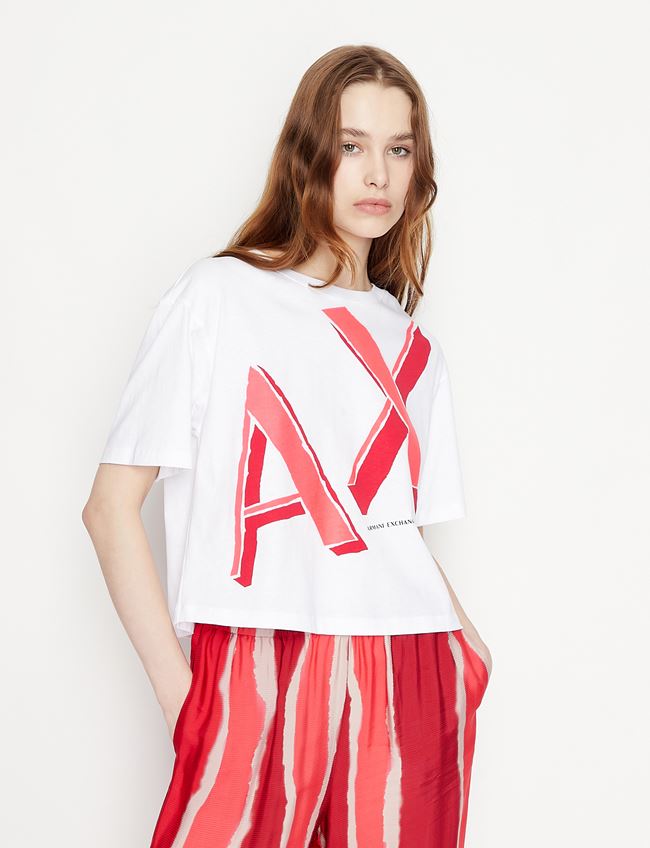 Tshirt cropped bianca