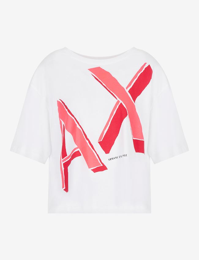 Tshirt cropped bianca