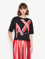 Tshirt cropped nera