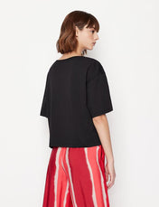 Tshirt cropped nera