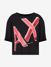 Tshirt cropped nera