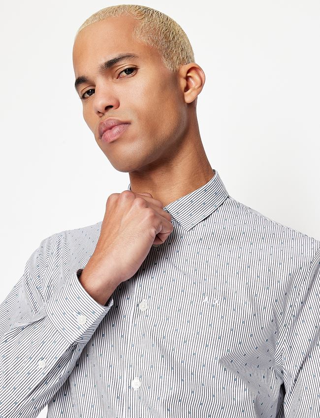Camicia in microfantasia